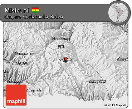 Physical 3D Map of Misicuní