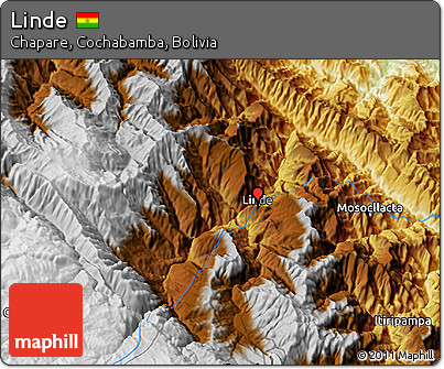 Physical 3D Map of Linde
