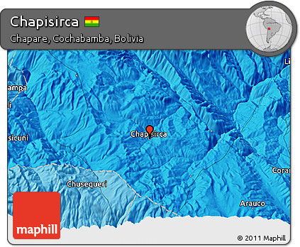Political 3D Map of Chapisirca