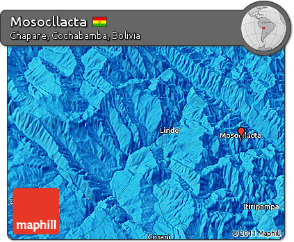 Political 3D Map of Mosocllacta