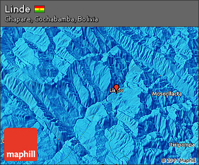 Political 3D Map of Linde