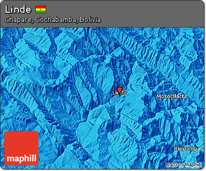Political 3D Map of Linde