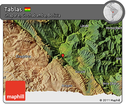 Satellite 3D Map of Tablas