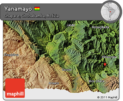 Satellite 3D Map of Yanamayo