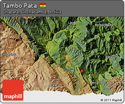 Satellite 3D Map of Tambo Pata