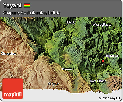 Satellite 3D Map of Yayani