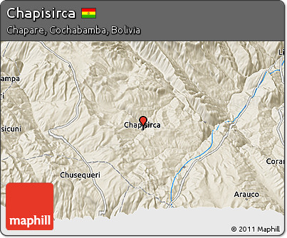 Shaded Relief 3D Map of Chapisirca