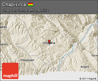 Shaded Relief 3D Map of Chapisirca