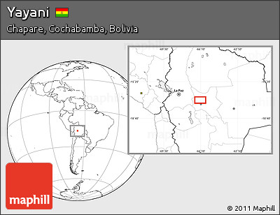 Blank Location Map of Yayani