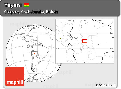 Blank Location Map of Yayani