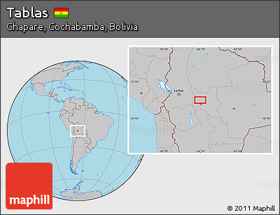 Gray Location Map of Tablas