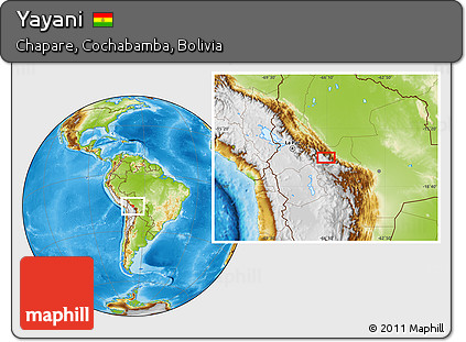 Physical Location Map of Yayani