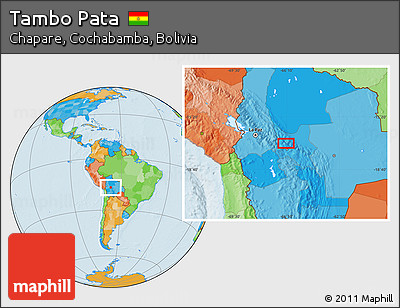 Political Location Map of Tambo Pata