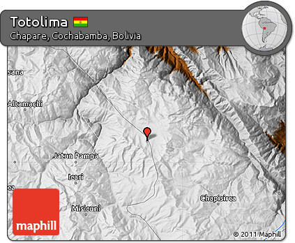 Physical Map of Totolima