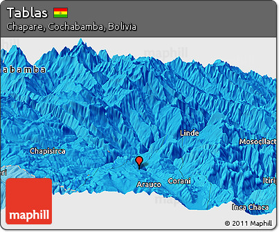 Political Panoramic Map of Tablas