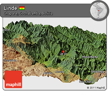 Satellite Panoramic Map of Linde