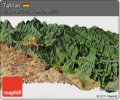 Satellite Panoramic Map of Tablas
