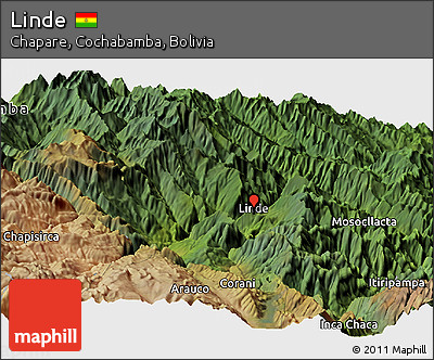 Satellite Panoramic Map of Linde
