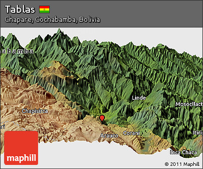 Satellite Panoramic Map of Tablas