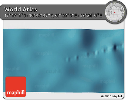 Satellite 3D Map of the Area around 16° 59' 54" S, 68° 55' 30" E