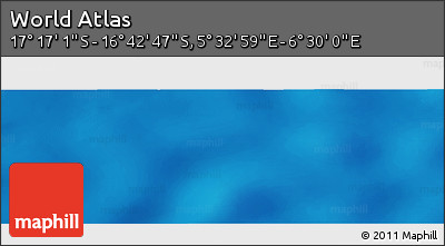 Physical Panoramic Map of the Area around 16° 59' 54" S, 6° 1' 30" E