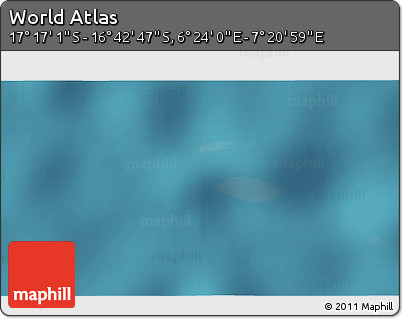 Satellite 3D Map of the Area around 16° 59' 54" S, 6° 52' 30" E
