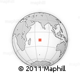 Outline Map of the Area around 16° 59' 54" S, 70° 37' 30" E, rectangular outline