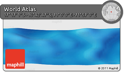 Physical Panoramic Map of the Area around 16° 59' 54" S, 71° 28' 29" E