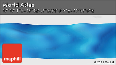Physical Panoramic Map of the Area around 16° 59' 54" S, 71° 28' 29" E