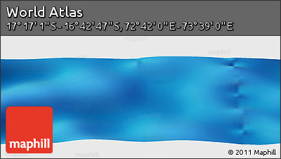 Physical Panoramic Map of the Area around 16° 59' 54" S, 73° 10' 30" E