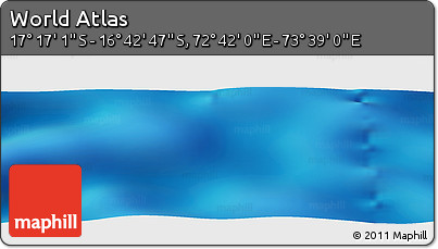 Physical Panoramic Map of the Area around 16° 59' 54" S, 73° 10' 30" E