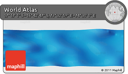 Physical Panoramic Map of the Area around 16° 59' 54" S, 74° 1' 30" E