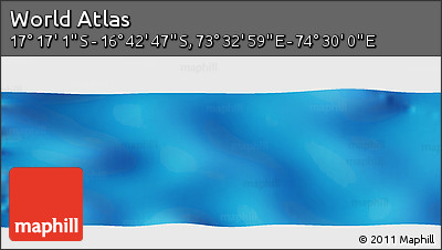 Physical Panoramic Map of the Area around 16° 59' 54" S, 74° 1' 30" E