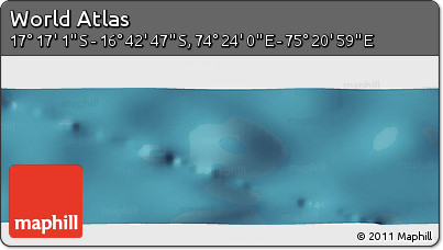 Satellite Panoramic Map of the Area around 16° 59' 54" S, 74° 52' 30" E