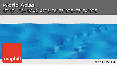 Political Panoramic Map of the Area around 16° 59' 54" S, 77° 25' 30" E