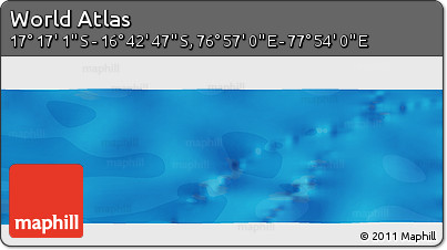 Political Panoramic Map of the Area around 16° 59' 54" S, 77° 25' 30" E