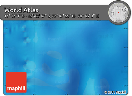 Physical Map of the Area around 16° 59' 54" S, 78° 16' 30" E