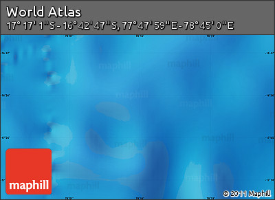 Physical Map of the Area around 16° 59' 54" S, 78° 16' 30" E