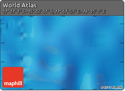 Physical Map of the Area around 16° 59' 54" S, 78° 16' 30" E