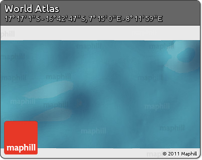 Satellite 3D Map of the Area around 16° 59' 54" S, 7° 43' 29" E