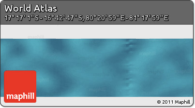 Satellite Panoramic Map of the Area around 16° 59' 54" S, 80° 49' 29" E