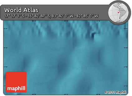 Satellite Map of the Area around 16° 59' 54" S, 83° 13' 29" W