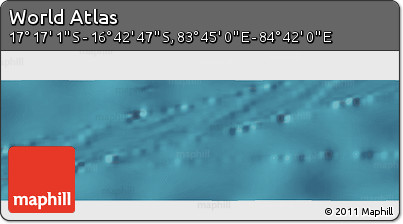 Satellite Panoramic Map of the Area around 16° 59' 54" S, 84° 13' 29" E