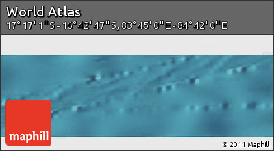 Satellite Panoramic Map of the Area around 16° 59' 54" S, 84° 13' 29" E