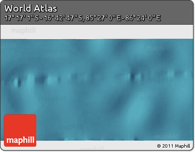 Satellite 3D Map of the Area around 16° 59' 54" S, 85° 55' 30" E