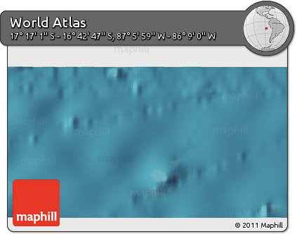 Satellite 3D Map of the Area around 16° 59' 54" S, 86° 37' 30" W