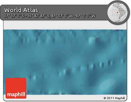 Satellite 3D Map of the Area around 16° 59' 54" S, 87° 28' 29" W
