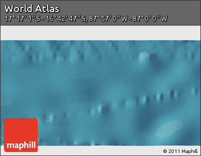 Satellite 3D Map of the Area around 16° 59' 54" S, 87° 28' 29" W
