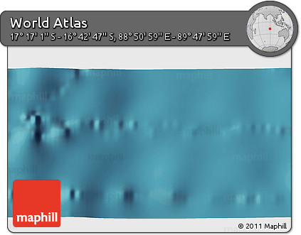 Satellite 3D Map of the Area around 16° 59' 54" S, 89° 19' 29" E