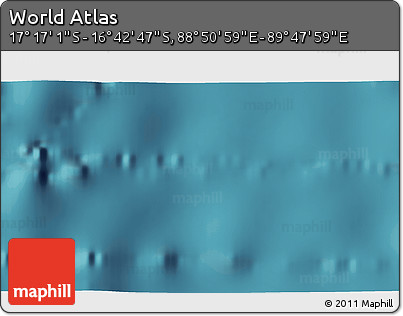 Satellite 3D Map of the Area around 16° 59' 54" S, 89° 19' 29" E